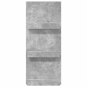 Regál na časopisy s policí Betonově šedá 43 x 11 x 102 cm - obrázek 5