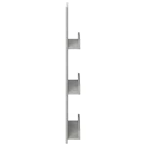 Regál na časopisy s policí Betonově šedá 43 x 11 x 102 cm - obrázek 6