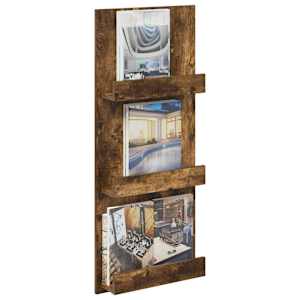 Regál na časopisy Kouřový dub 43 x 11 x 102 cm kompozitní dřevo - obrázek 3