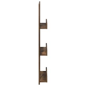 Regál na časopisy Kouřový dub 43 x 11 x 102 cm kompozitní dřevo - obrázek 6
