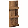 vidaXL Ajakirja riiul riiuliga Vana puit 43 x 11 x 102 cm Tehispuit