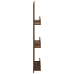 Regál na časopisy Staré dřevo 43 x 11 x 102 cm kompozitní dřevo - obrázek 6