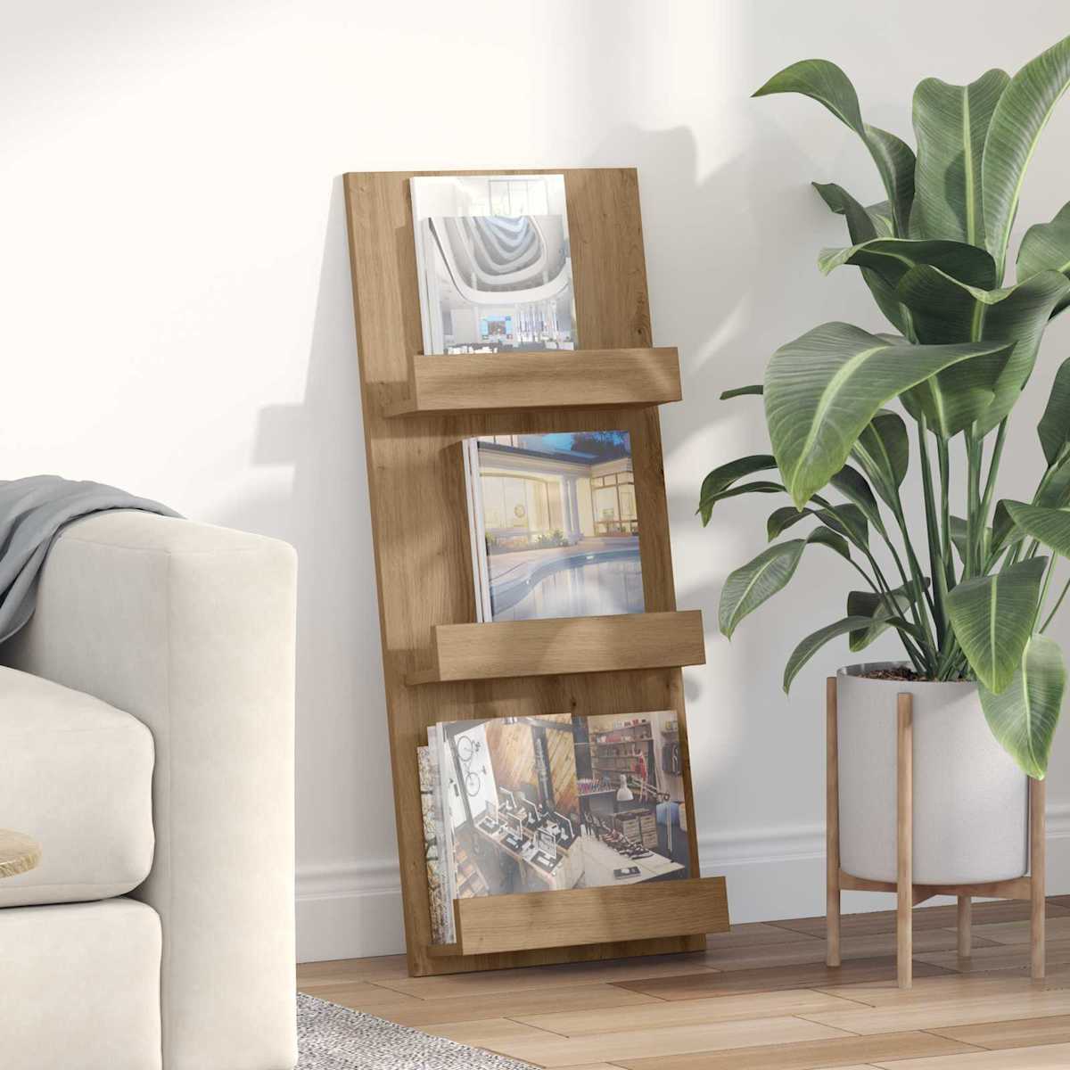 Magasin Rack 43 x 11 x 102 cm Konstrueret træ