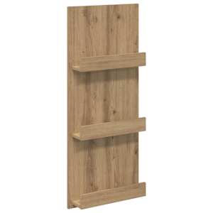 Regál na časopisy s policí Artisanový dub 43 x 11 x 102 cm - obrázek 2