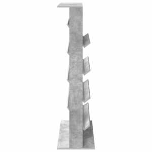 Regál na časopisy s policí Betonově šedá 70 x 41 x 156 cm - obrázek 6