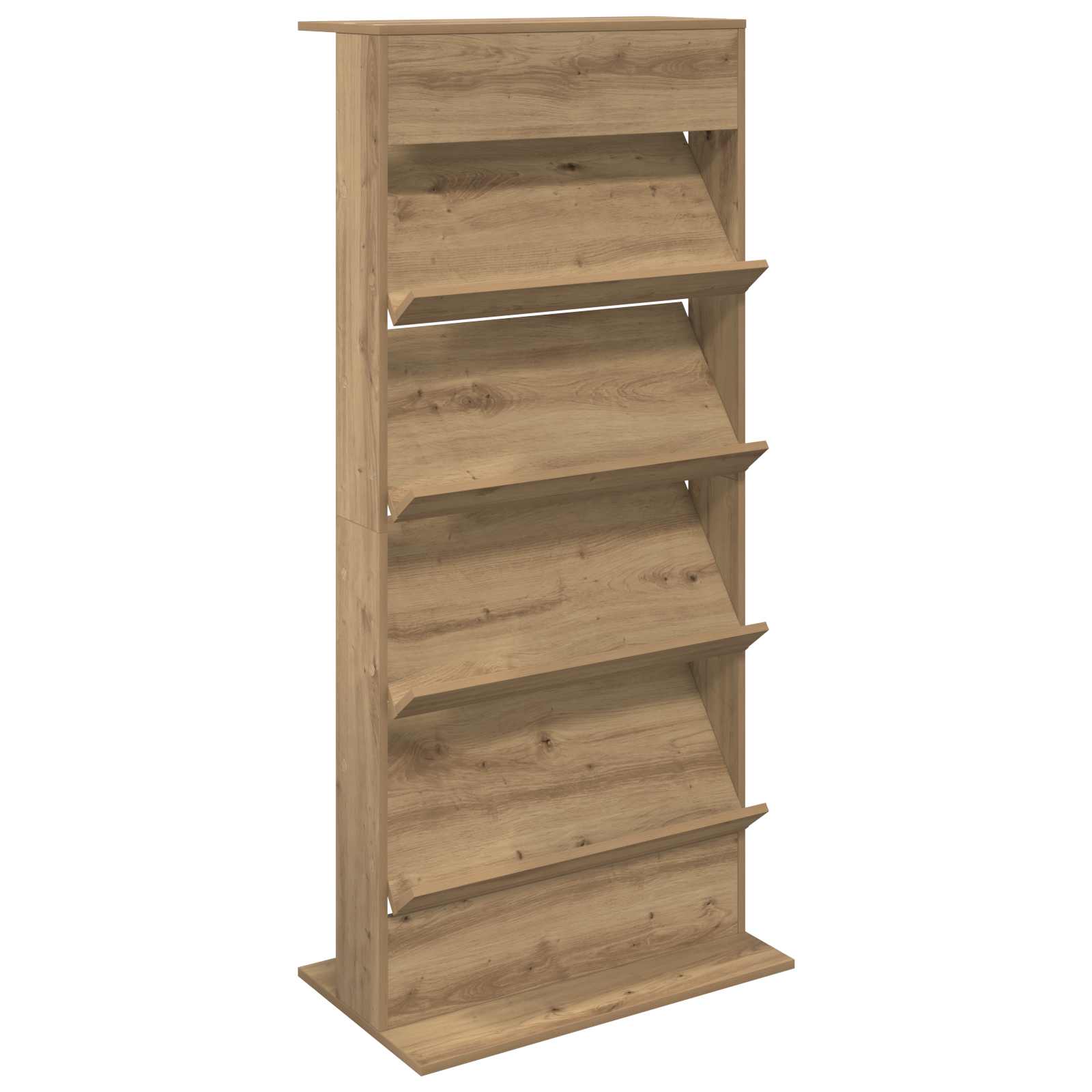 vidaXL Ajakirja riiul riiuliga Käsitööpuu 70 x 41 x 156 cm Tehispuit-image-899526