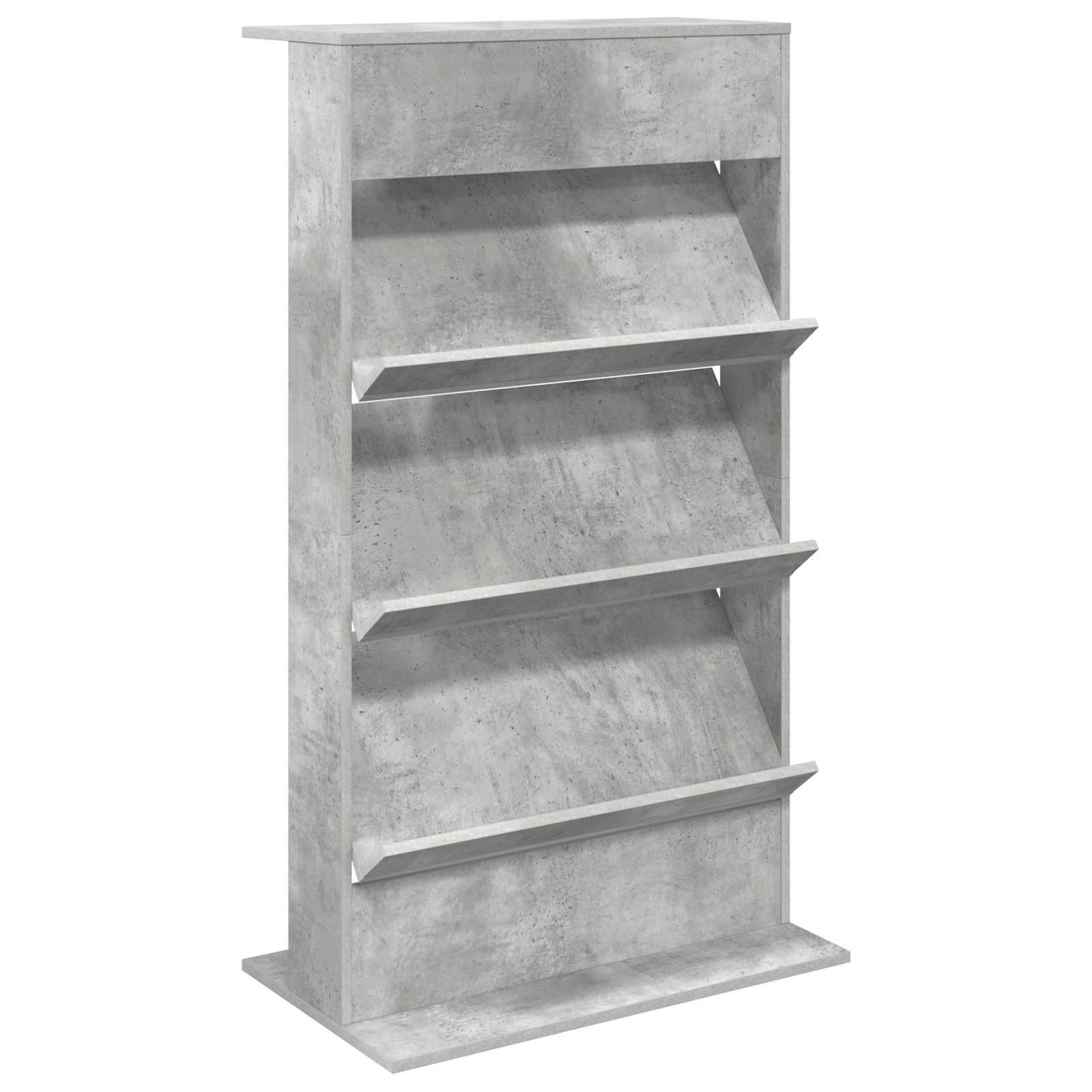 vidaXL Raft pentru reviste cu raft Gri din beton 70 x 41 x 126 cm-image-899530