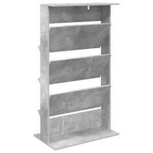 Regál na časopisy s policí Betonově šedá 70 x 41 x 126 cm - obrázek 7