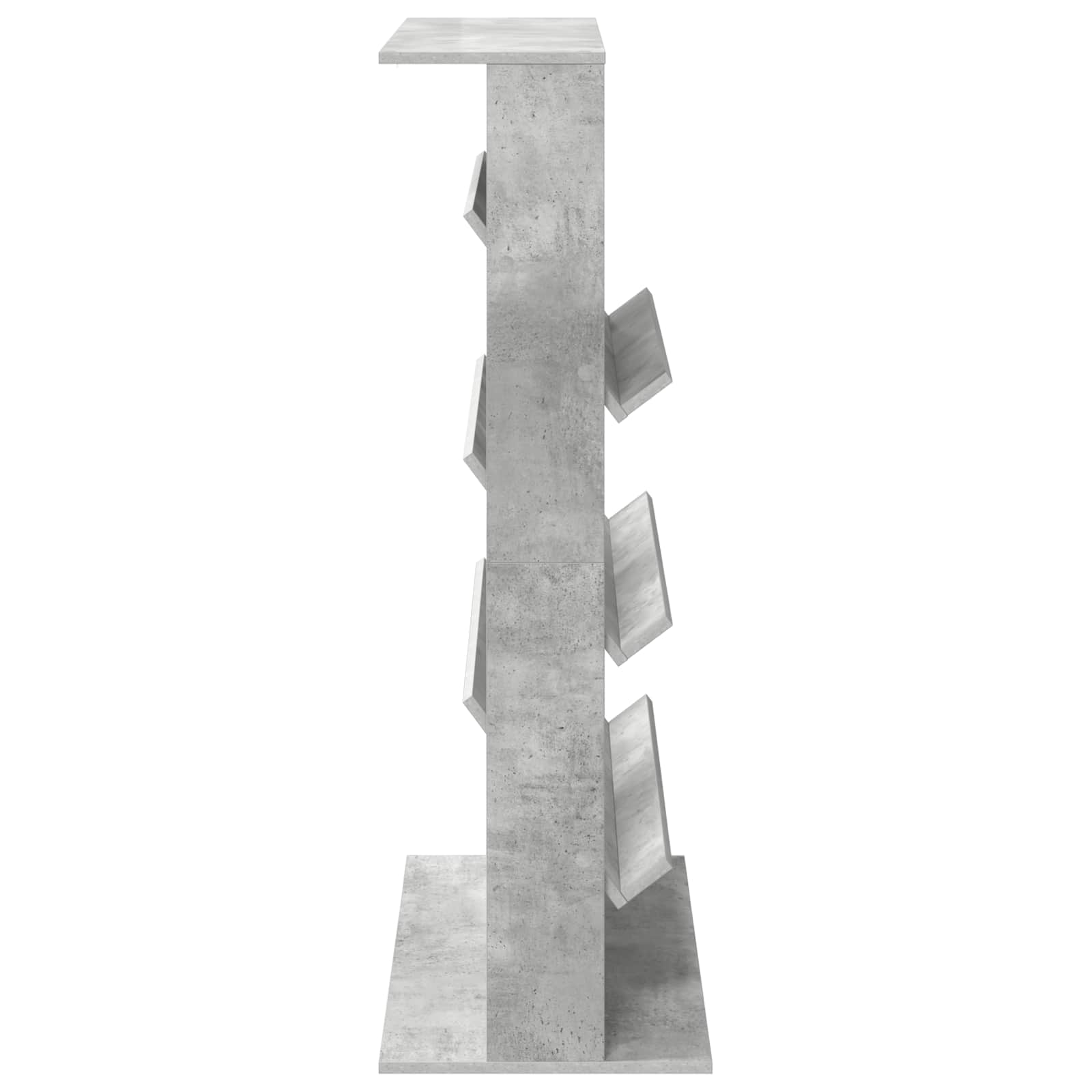 Raft pentru reviste cu raft Gri din beton 70 x 41 x 126 cm [5]