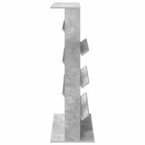Regál na časopisy s policí Betonově šedá 70 x 41 x 126 cm - obrázek 6