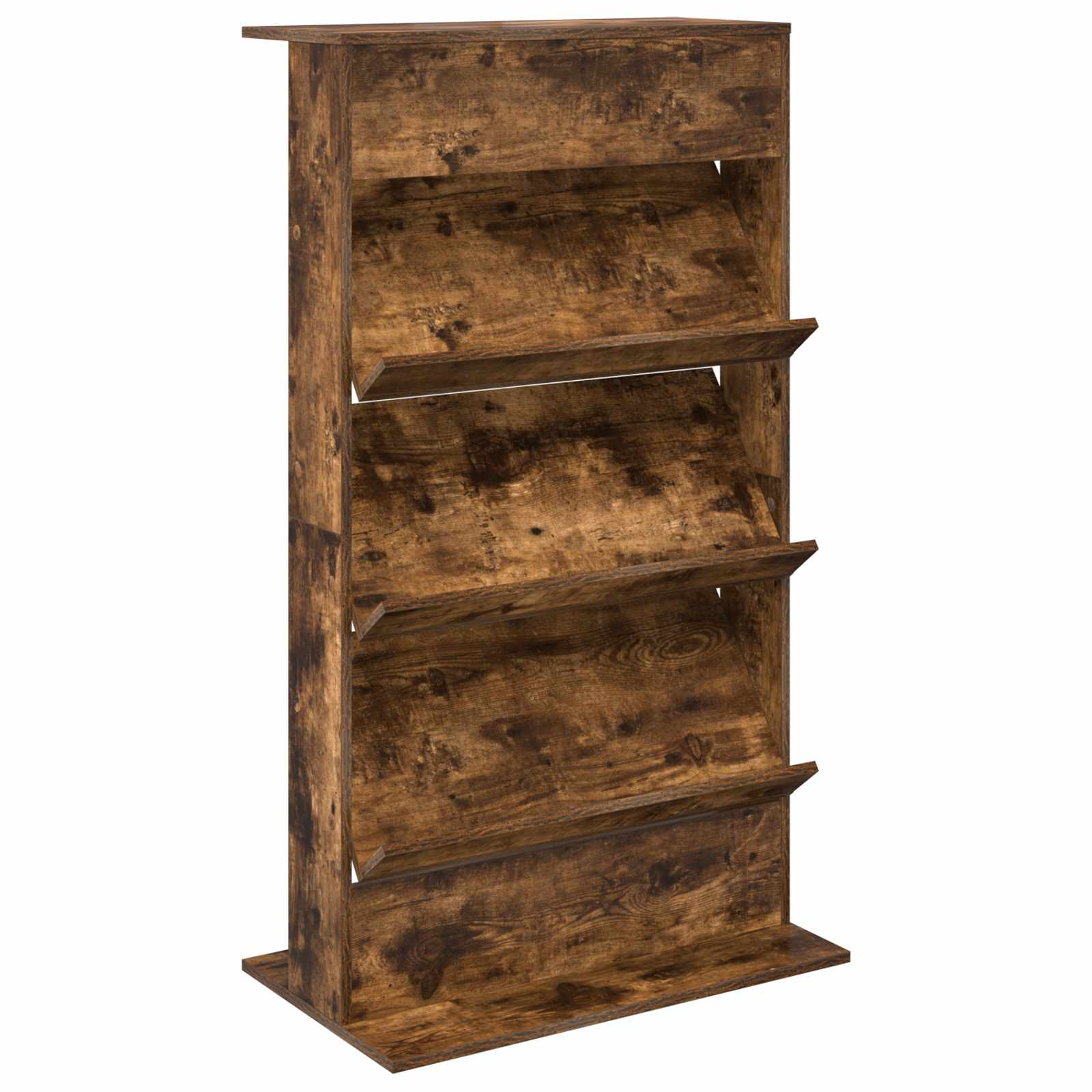 VidaXL Tijdschriftenrek Rook Eiken 70 X 41 X 126 Cm Bewerkt Hout