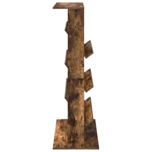 Regál na časopisy Kouřový dub 70 x 41 x 126 cm kompozitní dřevo - obrázek 6
