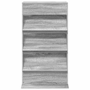 Regál na časopisy Šedá Sonoma 70 x 41 x 126 cm kompozitní dřevo - obrázek 5