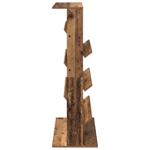 Regál na časopisy Staré dřevo 70 x 41 x 126 cm kompozitní dřevo - obrázek 6