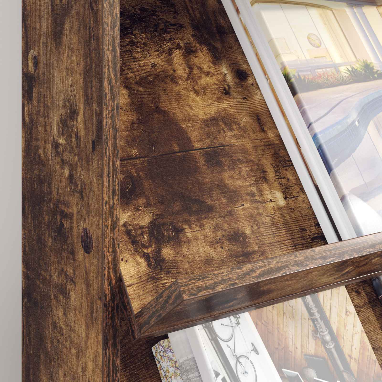 Raft pentru reviste cu raft Stejar fumuriu 70 x 41 x 96 cm [3]