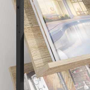 Regál na časopisy s policí Sonoma dub 68 x 40 x 123.5 cm - obrázek 4