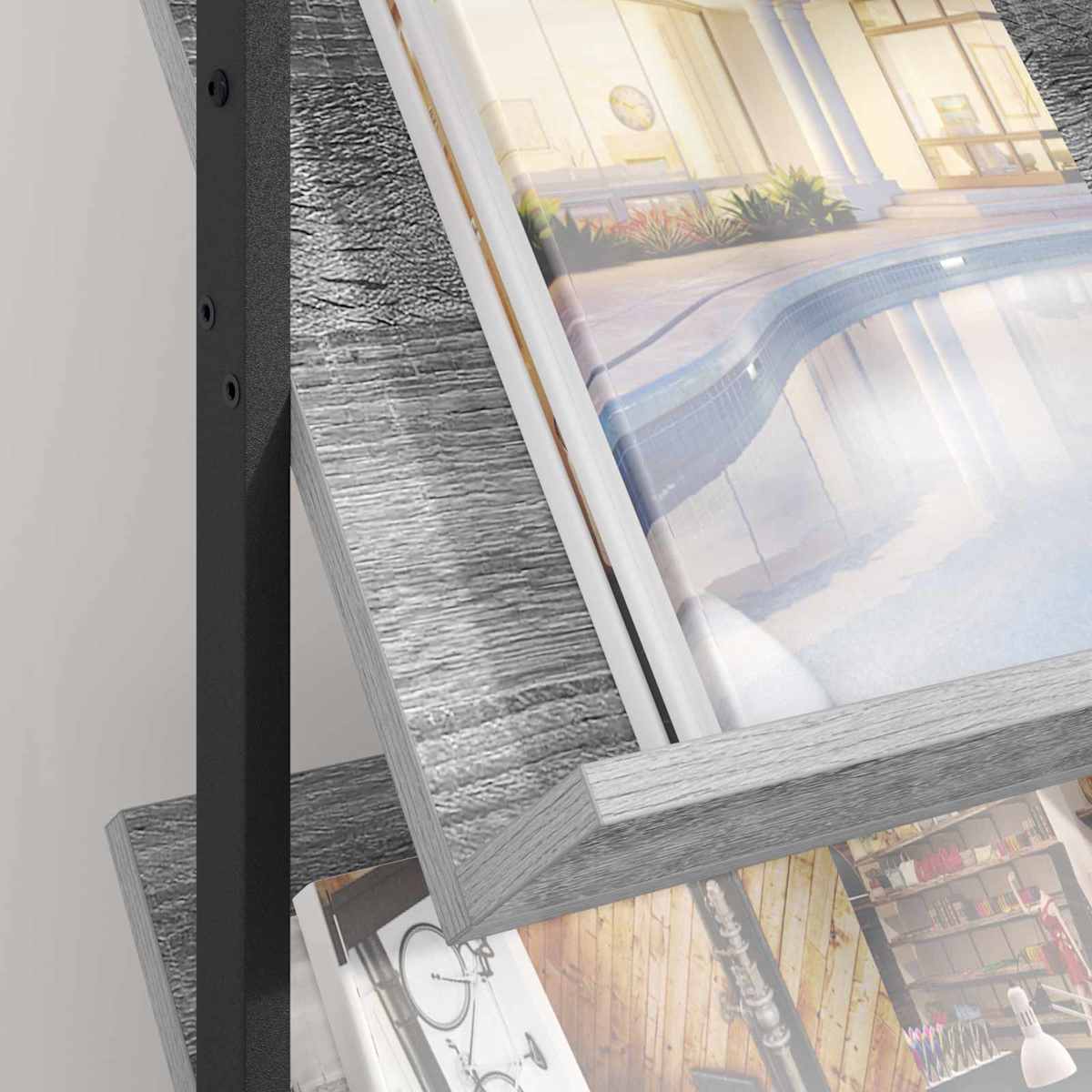 Magasin Rack 68 x 40 x 123.5 cm Konstrueret træ - Billede 4