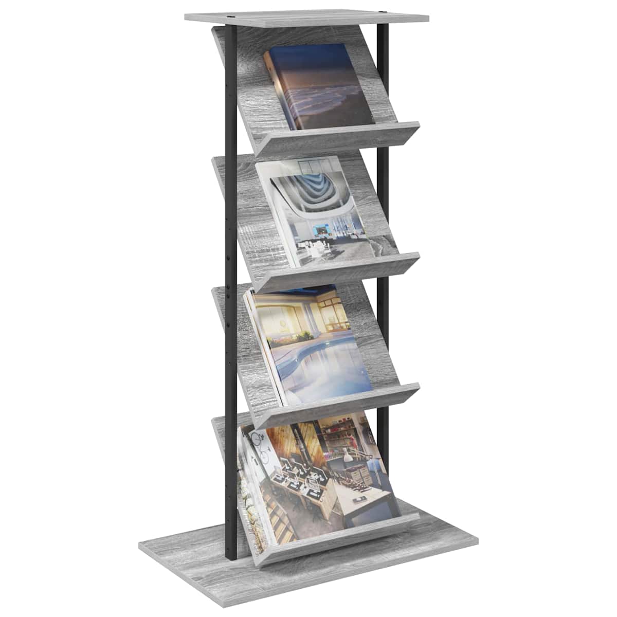Magasin Rack 68 x 40 x 123.5 cm Konstrueret træ - Billede 3