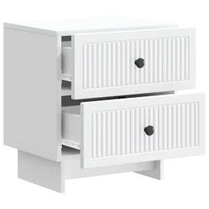 Noční skříňka 2 pcs Bílá 43 x 34,5 x 47,5 cm Kompozitní dřevo - obrázek 6