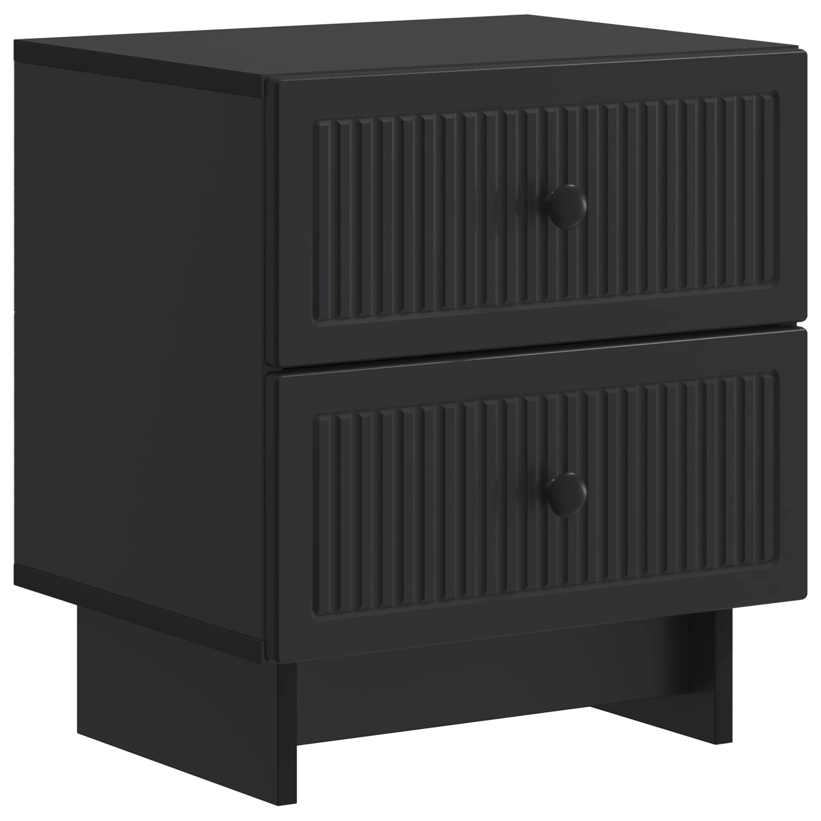 vidaXL Dulap de noapte Negru 43 x 34,5 x 47,5 cm Lemn prelucrat
