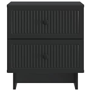 Noční skříňka 2 pcs Černá 43 x 34,5 x 47,5 cm Kompozitní dřevo - obrázek 7