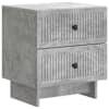 vidaXL &Ouml;&ouml;lambi kapp sahtliga Betoonhall 43 x 34,5 x 47,5 cm Tehispuit
