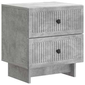 Nočna omarica Betonsko siva 43 x 34,5 x 47,5 cm Inženirski les