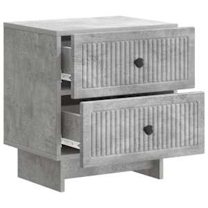 Noční skříňka 2 pcs Betonově šedá 43 x 34,5 x 47,5 cm - obrázek 6