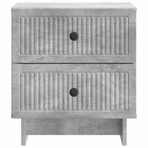 Noční skříňka 2 pcs Betonově šedá 43 x 34,5 x 47,5 cm - obrázek 7