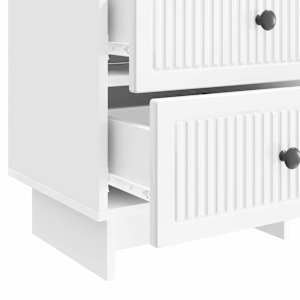 Noční skříňka 2 pcs Bílá s vysokým leskem 43 x 34,5 x 47,5 cm - obrázek 11