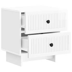 Noční skříňka 2 pcs Bílá s vysokým leskem 43 x 34,5 x 47,5 cm - obrázek 6