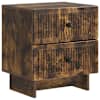 vidaXL &Ouml;&ouml;lambi kapp Suitsutatud tamm 43 x 34,5 x 47,5 cm Tehispuit
