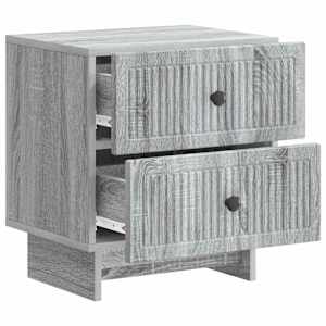 Noční skříňka se zásuvkou 2 pcs Šedá sonoma 43 x 34,5 x 47,5 cm - obrázek 6