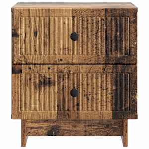Noční skříňka se zásuvkou 2 pcs Staré dřevo 43 x 34,5 x 47,5 cm - obrázek 7