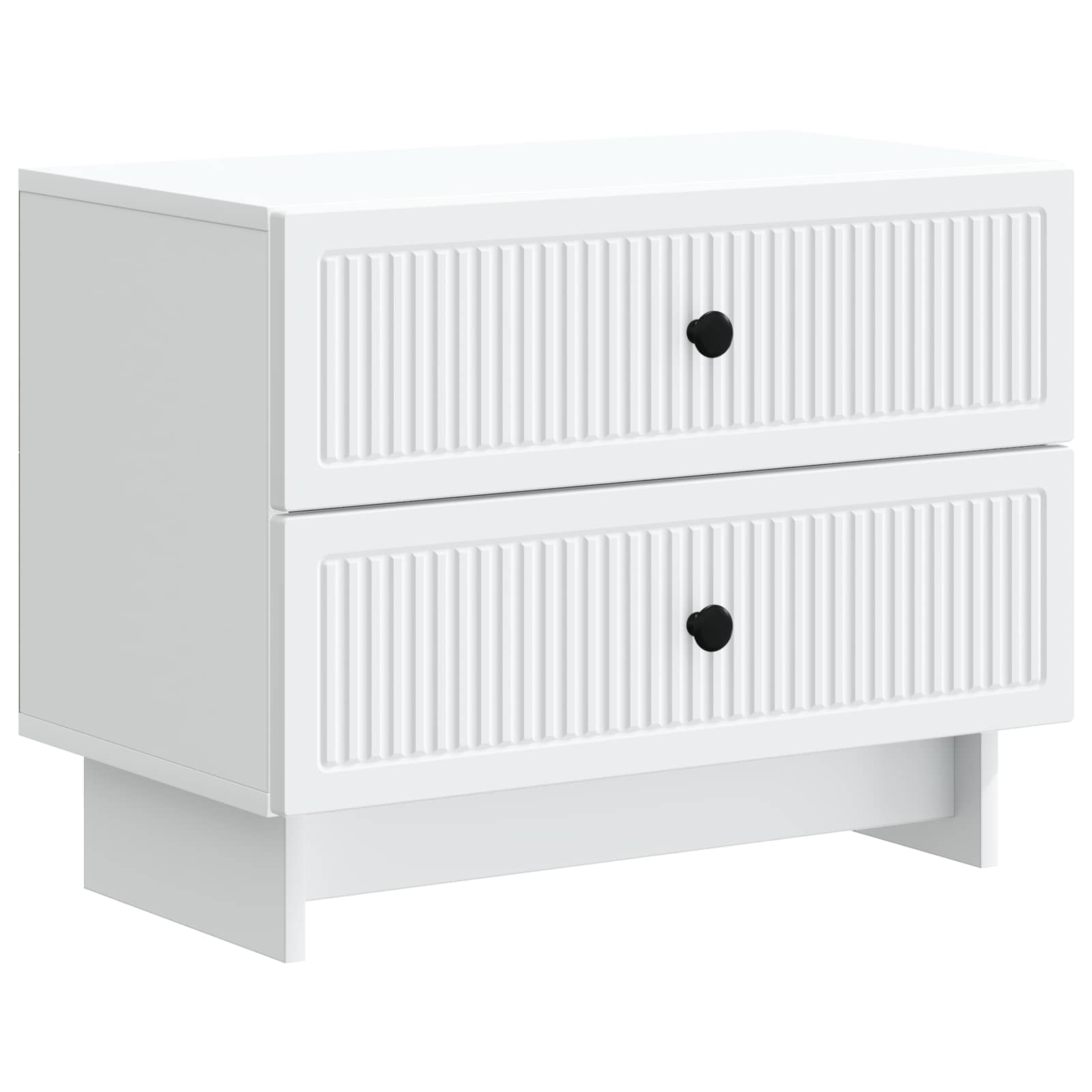 vidaXL Dulap de noapte Alb 62 x 34,5 x 47,5 cm Lemn prelucrat