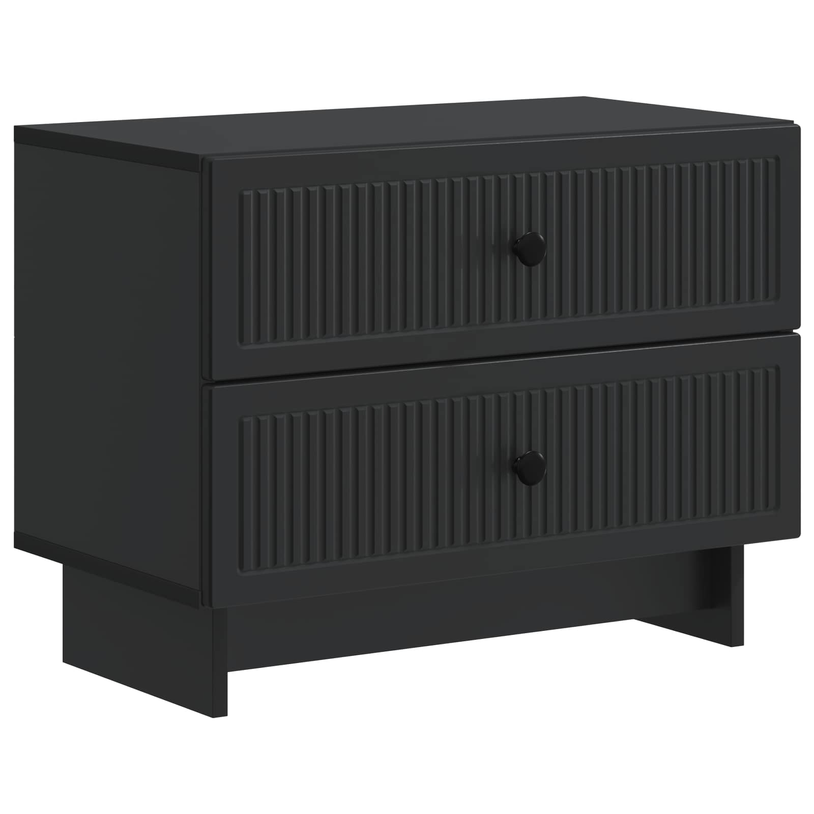 vidaXL Dulap de noapte Negru 62 x 34,5 x 47,5 cm Lemn prelucrat