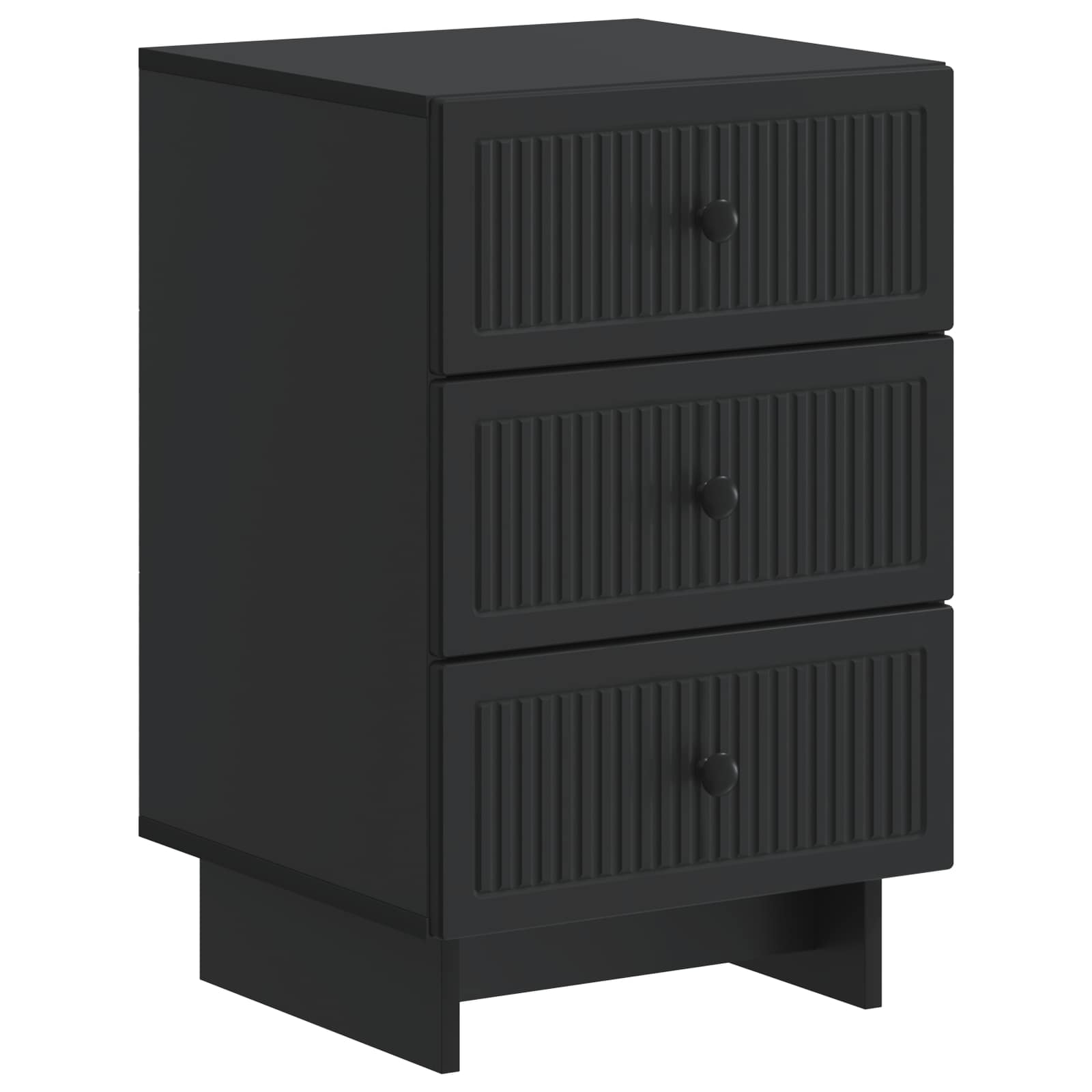 vidaXL Dulap de noapte Negru 43 x 41 x 66,5 cm Lemn prelucrat
