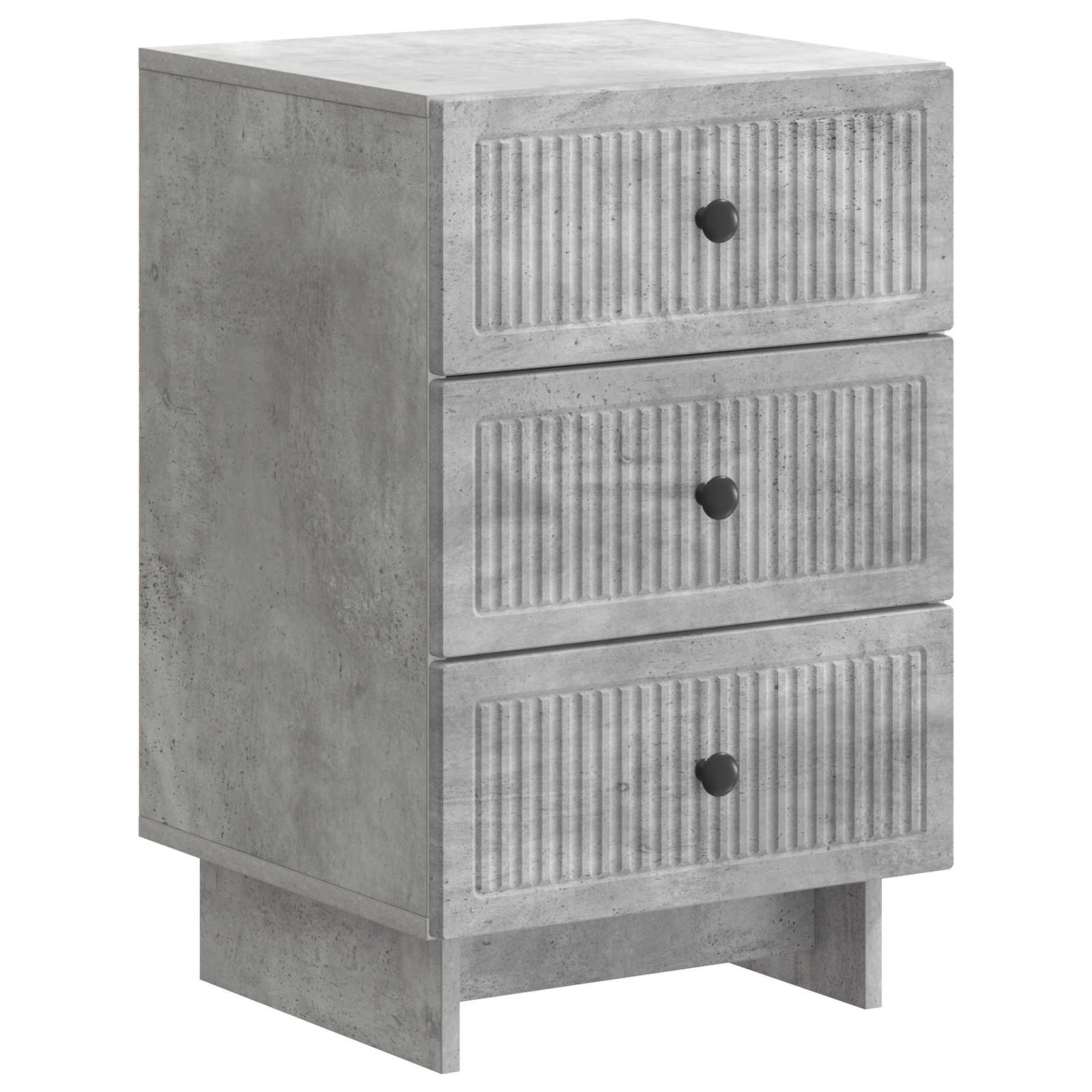 vidaXL Dulap de noapte Gri Beton 43 x 41 x 66,5 cm Lemn prelucrat