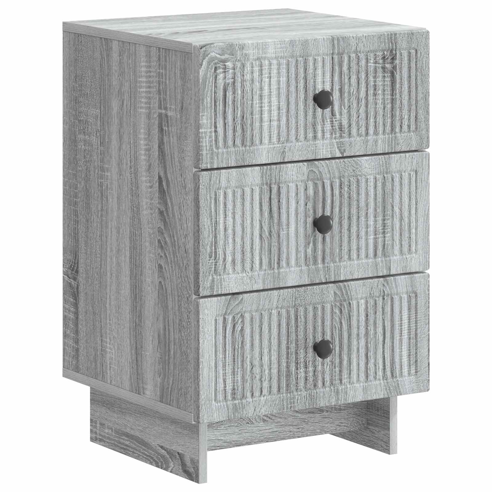 vidaXL Dulap de noapte Sonoma gri 43 x 41 x 66,5 cm Lemn prelucrat