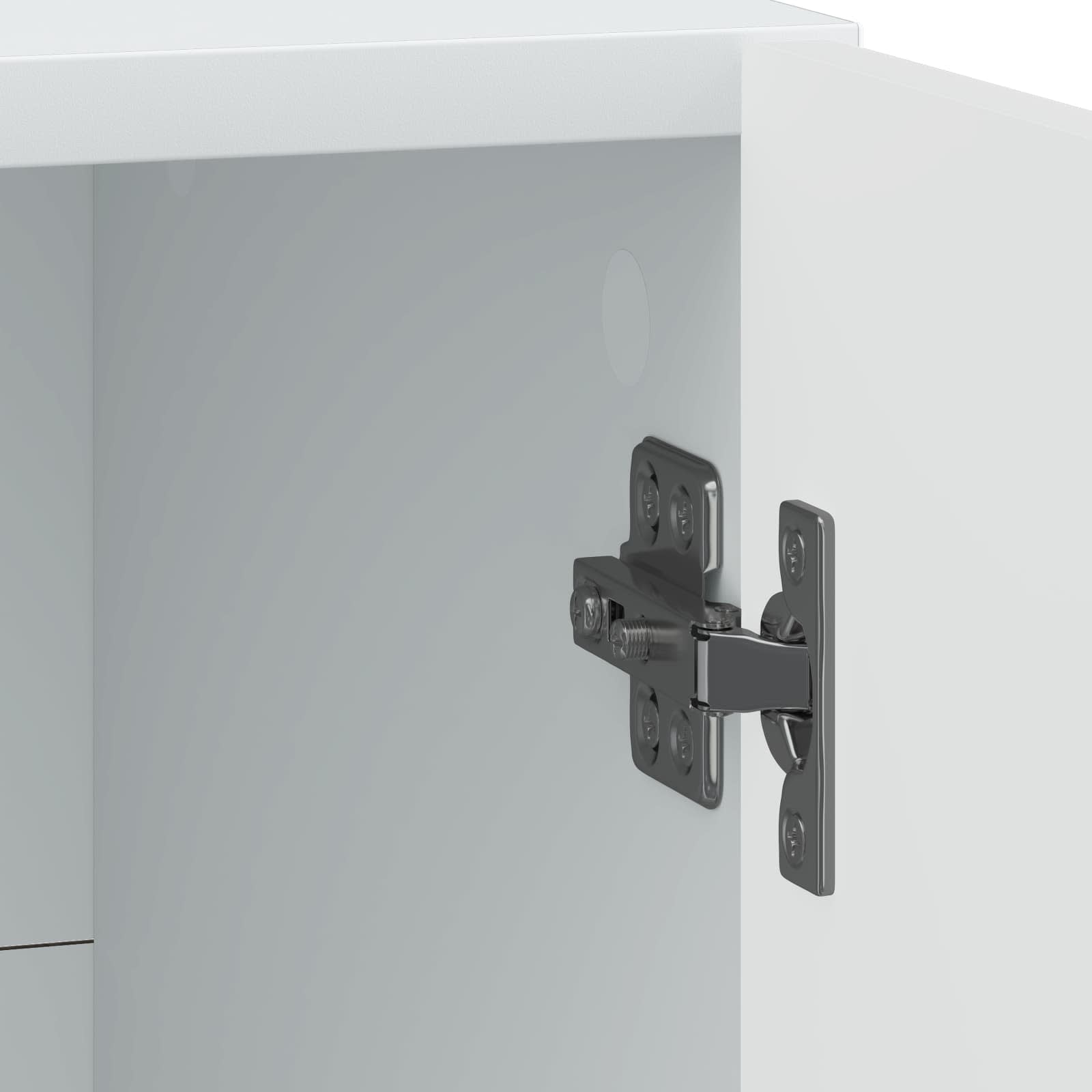 Nočna omarica 2 pcs Bela 43 x 34,5 x 50 cm Inženirski les - slika 9