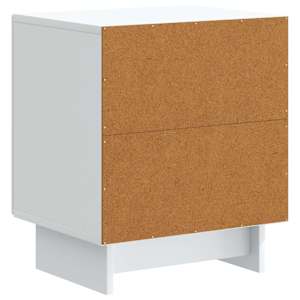 Noční skříňka 2 pcs Bílá 43 x 34,5 x 50 cm Kompozitní dřevo - obrázek 9
