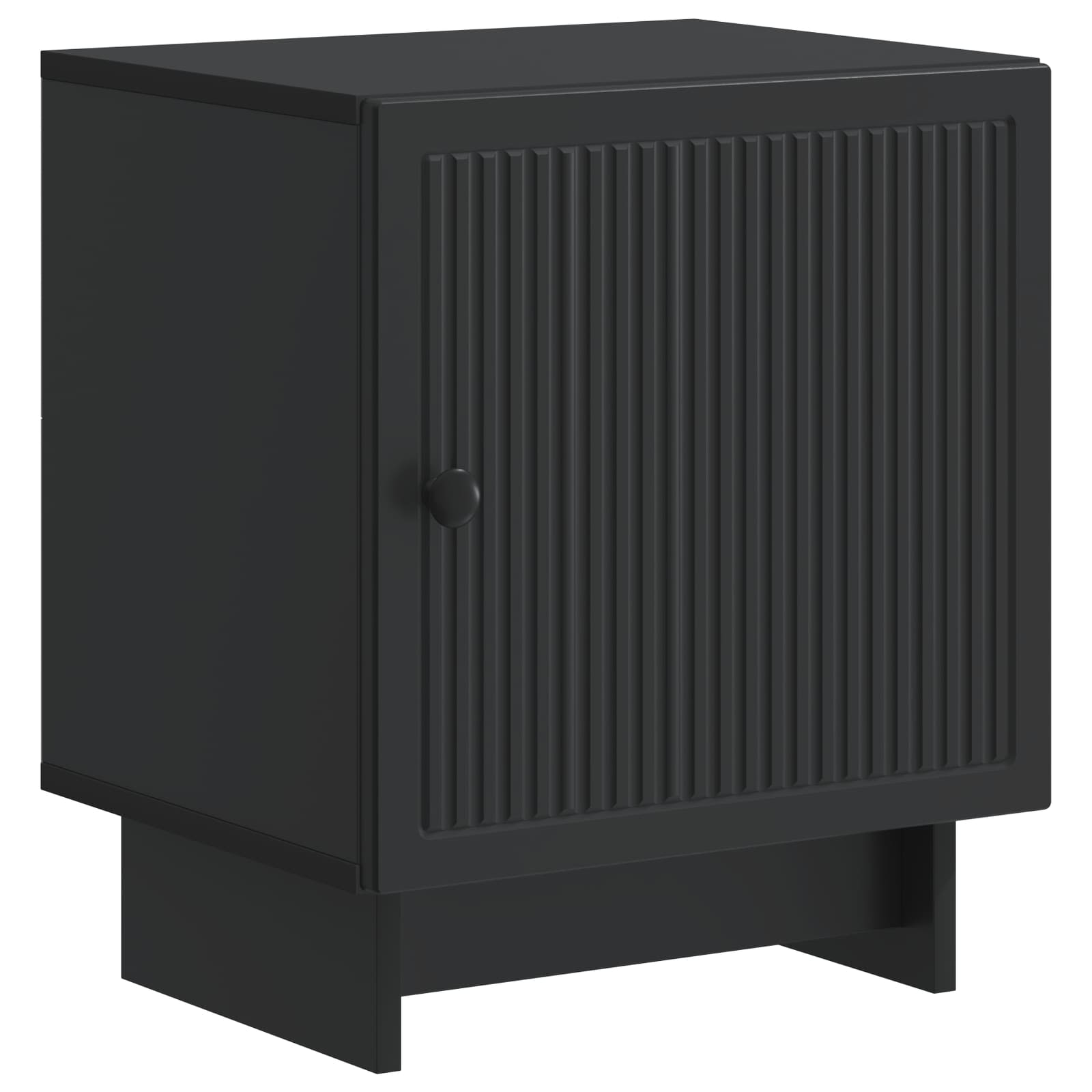 Nočna omarica Črna 43 x 34,5 x 50 cm Inženirski les