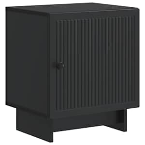 Nočna omarica Črna 43 x 34,5 x 50 cm Inženirski les