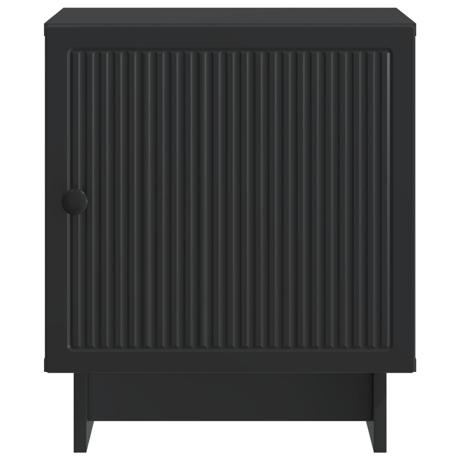 Nočna omarica Črna 43 x 34,5 x 50 cm Inženirski les - slika 4