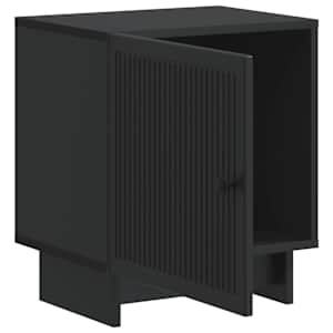Noční skříňka 2 pcs Černá 43 x 34,5 x 50 cm Kompozitní dřevo - obrázek 6