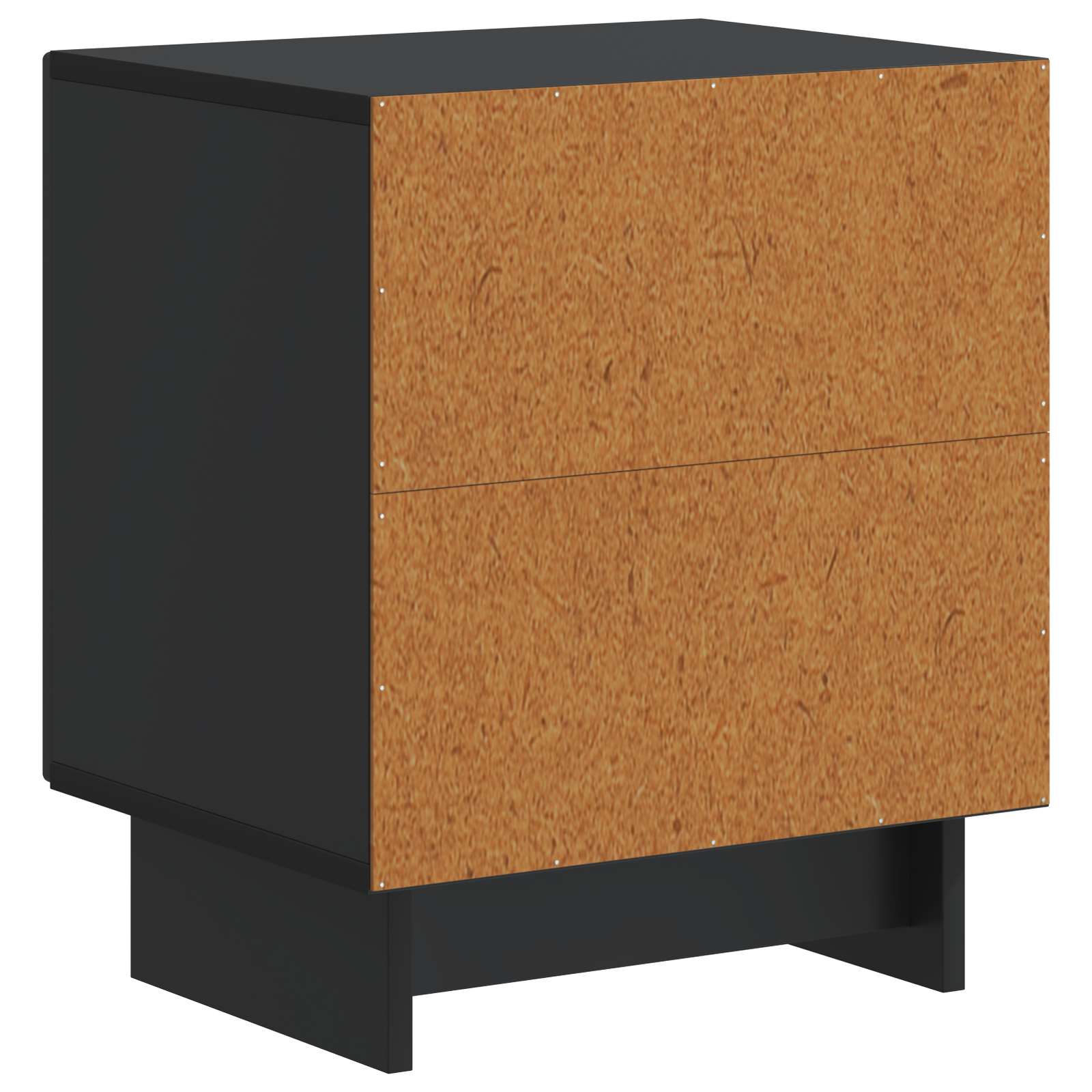 Nočna omarica 2 pcs Črna 43 x 34,5 x 50 cm Inženirski les - slika 7