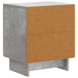 Noční skříňka 2 pcs Betonově šedá 43 x 34,5 x 50 cm - obrázek 9