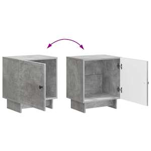 Noční skříňka 2 pcs Betonově šedá 43 x 34,5 x 50 cm - obrázek 12