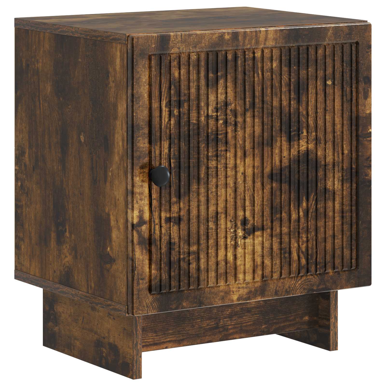 vidaXL Dulap de noapte Stejar fumuriu 43 x 34,5 x 50 cm Lemn prelucrat