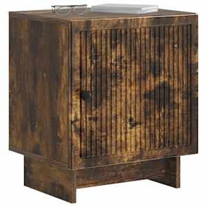 Noční skříňka 2 pcs Kouřový dub 43 x 34,5 x 50 cm - obrázek 3